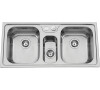 Sinks BETA 1000.1 DUO V 0,7mm leštěný
