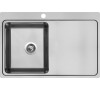 Sinks BLOCK 780 V 1mm levý kartáčovaný