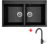 Sinks AMANDA 860 DUO Metalblack+MIX 35 GR