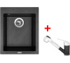 Sinks CUBE 410 Metalblack+CAPRI 4S GR