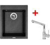 Sinks CUBE 410 Metalblack+MIX 350P