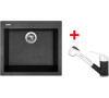 Sinks CUBE 560 Granblack+CAPRI 4S GR