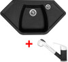 Sinks NAIKY 980 Granblack+CAPRI 4S GR