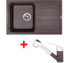 Sinks CLASSIC 740 Marone+CAPRI 4S GR