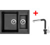 Sinks CRYSTAL 615.1 Metalblack+MIX 3P GR
