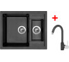 Sinks CRYSTAL 615.1 Metalblack+MIX 35 GR
