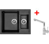 Sinks CRYSTAL 615.1 Metalblack+MIX 350P
