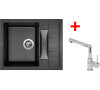 Sinks CRYSTAL 615 Metalblack+MIX 350P
