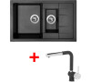 Sinks CRYSTAL 780.1 Metalblack+MIX 3P GR