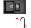 Sinks CRYSTAL 780.1 Metalblack+MIX 35 GR