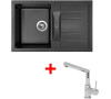 Sinks CRYSTAL 780 Metalblack+MIX 350P
