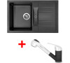 Sinks CRYSTAL 780 Metalblack+CAPRI 4S GR