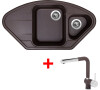 Sinks LOTUS Marone+MIX 3P GR