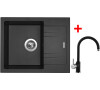 Sinks LINEA 600 N Metalblack+VITALIA GR
