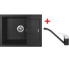 Sinks AMANDA 650 Metalblack+CAPRI 4 GR