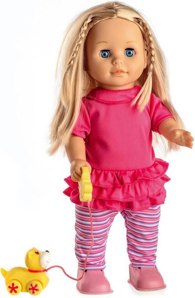 Panenka Teddies Sofinka s pejskem chodící a mluvící, 42cm