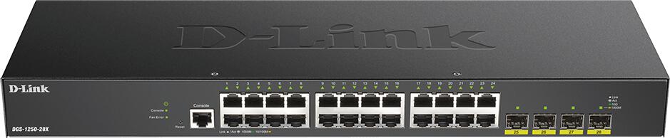 D-Link DGS-1250-28X Smart switch 24x Gb, 4x 1G/10G SFP+