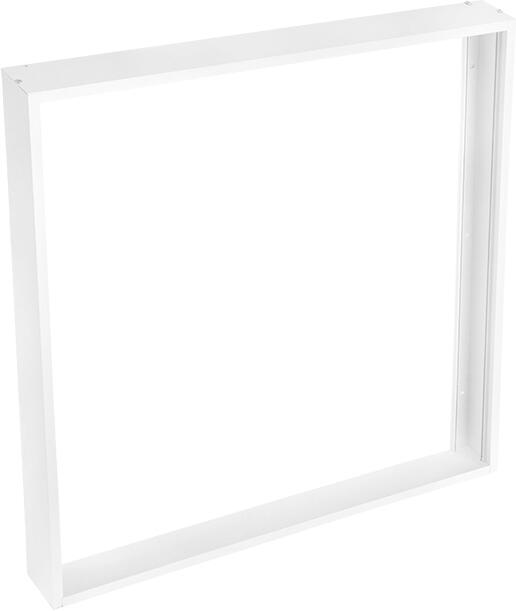 Solight hliníkový bílý rám pro instalace 595x595mm LED panelů na stropy a zdi, výška 68mm, bez šroubový
