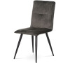 Jídelní židle, šedá látka samet, kov černá Autronic DCL-601 GREY4