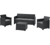 EMMA 3 seaters sofa set - grafit Keter