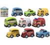 Teddies Sada auto mini 5cm plast 10ks v blistru