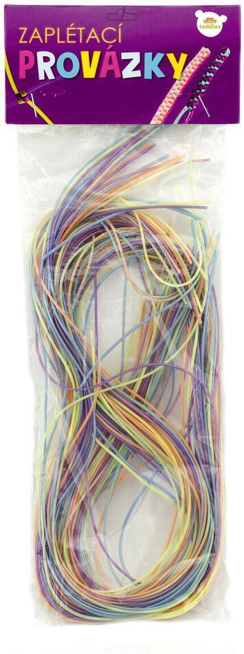 Teddies Zaplétací provázky/bužírky barevné 100cm 35ks v sáčku