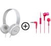 Panasonic RP-HF100E-W + TCM115E-P, Pink