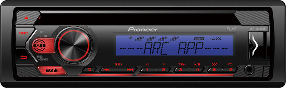 Pioneer DEH-S120UBB autorádio, modrá