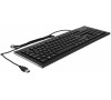 Delock USB klávesnice, drátová, 1,5 m, černá (Water-Drop) (12672)