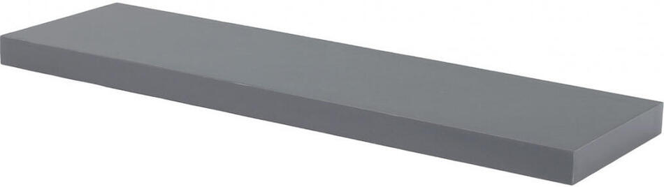 Polička nástěnná Autronic 120 cm MDF (P-002 GREY) vysoký lesk, šedá