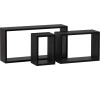 Polička, mdf, černá, P-009 BK Autronic