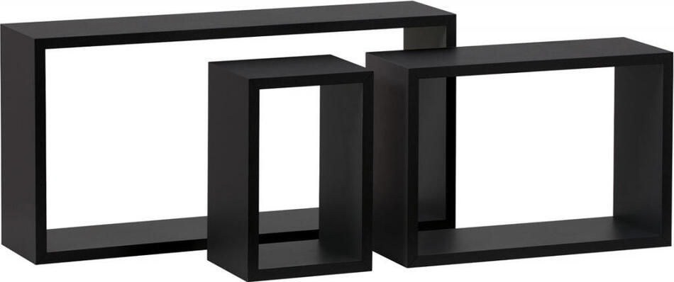 Polička, mdf, černá, P-009 BK Autronic