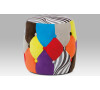 Taburet patchwork Autronic TAB-104 PW2, Vícebarevná, Látka