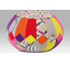 Taburet patchwork Autronic TAB-105 PW2, Vícebarevná, Látka