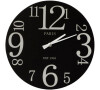 Hodiny skleněné 30 cm, černý potisk. Autronic HS077