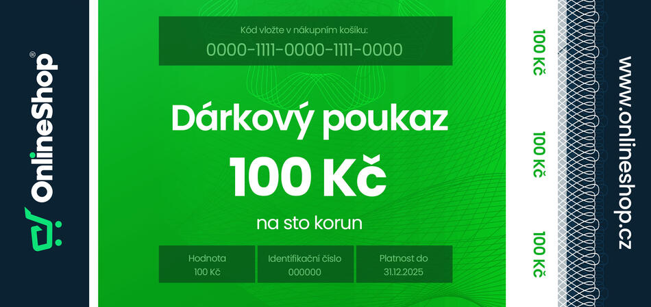 On-line d�rkov� poukaz v hodnot� 100 K�