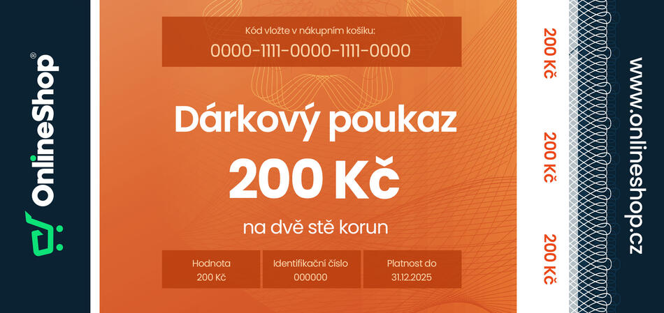 On-line d�rkov� poukaz v hodnot� 200 K�