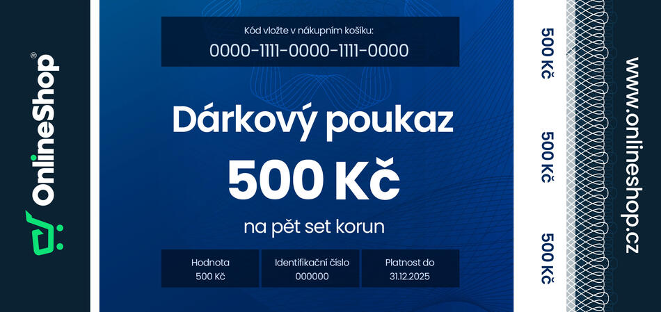 On-line d�rkov� poukaz v hodnot� 500 K�