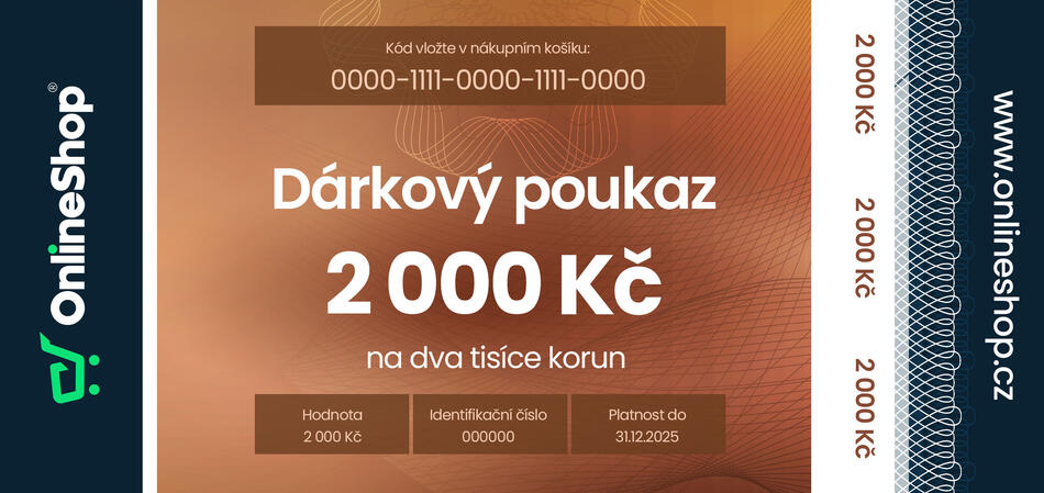 On-line d�rkov� poukaz v hodnot� 2 000 K�