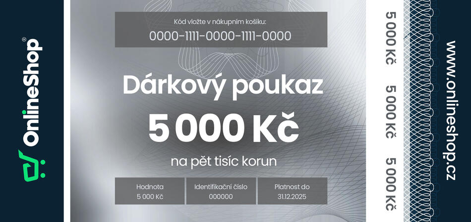 On-line d�rkov� poukaz v hodnot� 5 000 K�