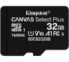 KINGSTON Canvas Select Plus 32GB microSD / UHS-I / CL10 / bez adaptéru (SDCS2/32GBSP)