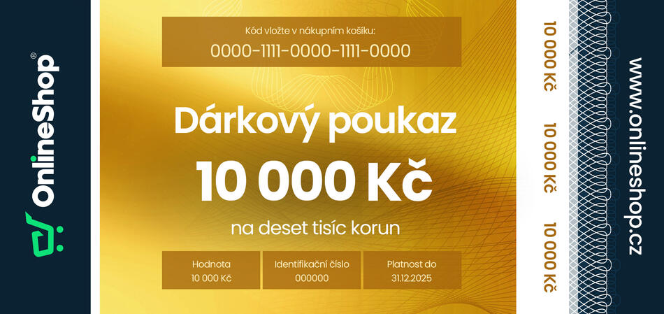 On-line d�rkov� poukaz v hodnot� 10 000 K�