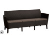 SALEMO 3 seater sofa - hnědá Keter