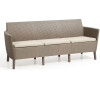 SALEMO 3 seater sofa - cappuccino Allibert