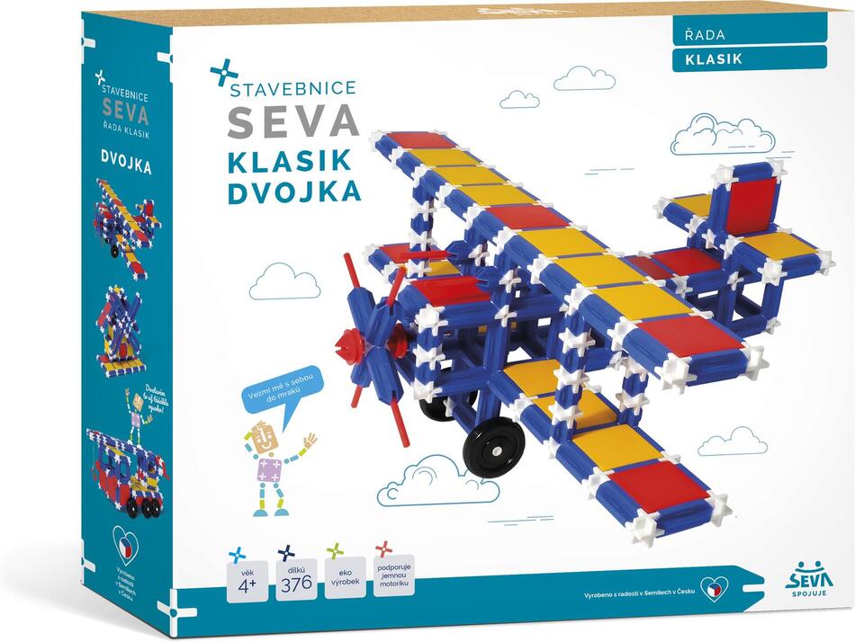 Stavebnice Seva plast Klasik Dvojka 366 ks