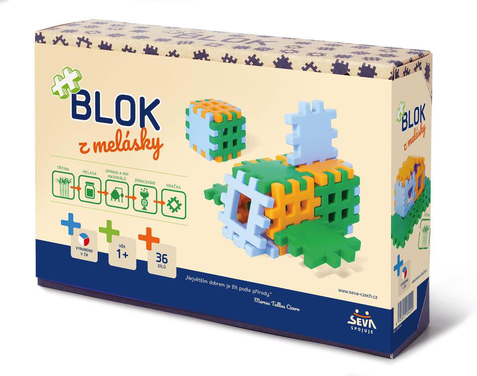 Stavebnice Seva Blok z melásky 36ks 12m+