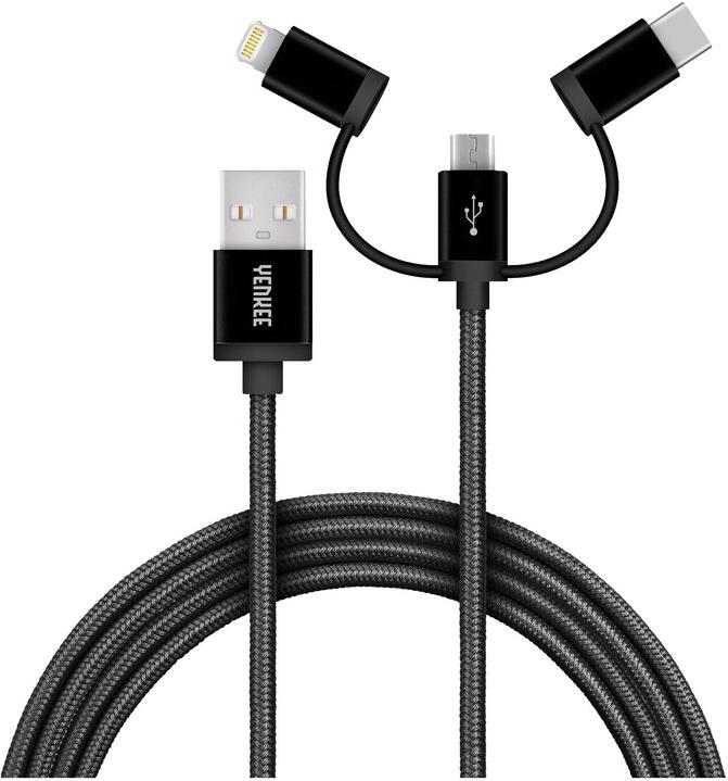 USB KABEL Yenkee YCU 400 BK 3v1