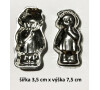 Košíček panenka, 10 ks, 7,5 cm
