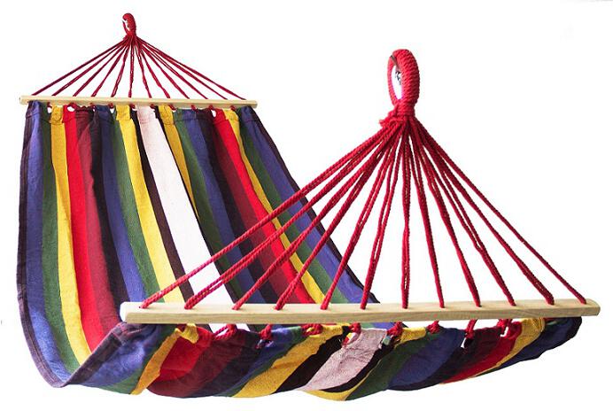 Houpací síť CALTER® FIESTA 200x100 cm, duhová