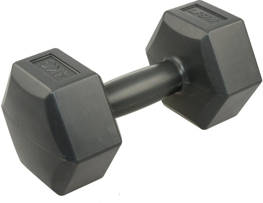 Vinylová činka LIFEFIT® 1 x 4 kg, tm. šedá
